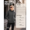 thumbnail image 6 of TRYSIL Women's Lightweight Puffer Down Layering Jacket Hooded Ultralight Full-Zip Packable Quilted Warm Outdoor Coat, 6 of 8