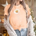 thumbnail image 4 of Enjoytime Valentine's Shirts for Women Lover Heart Graphic Round Neck Short Sleeve Tops Trendy Fashion Blouse Plus Size Clothing Beige L, 4 of 7