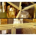 thumbnail image 3 of Large Glass Makeup Organizer Drawer Set Beauty Storage Bathroom Counter Organizer Cosmetic Display with Pearl (16in), 3 of 3