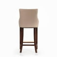 thumbnail image 6 of Manhattan Comfort Shubert Barstool with Solid Wood Frame in Tan, 6 of 7