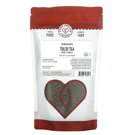 Pure Indian Foods Organic Tulsi Tea, Holy Basil, 5.5 oz (156 g)