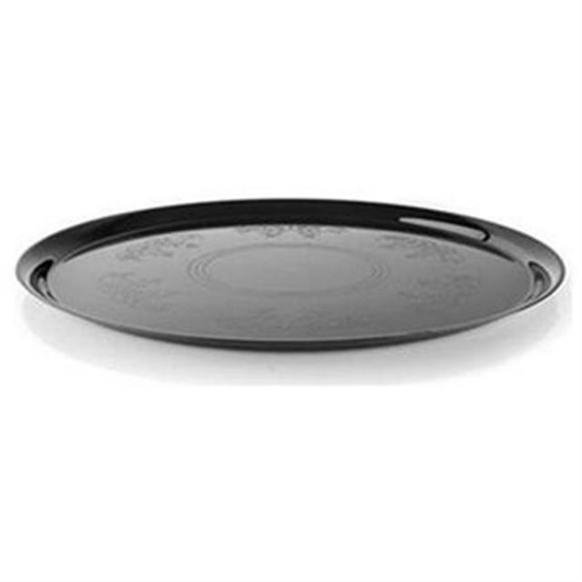 Fineline Settings 7201-BK Plateau Rond Suprême Noir 12''