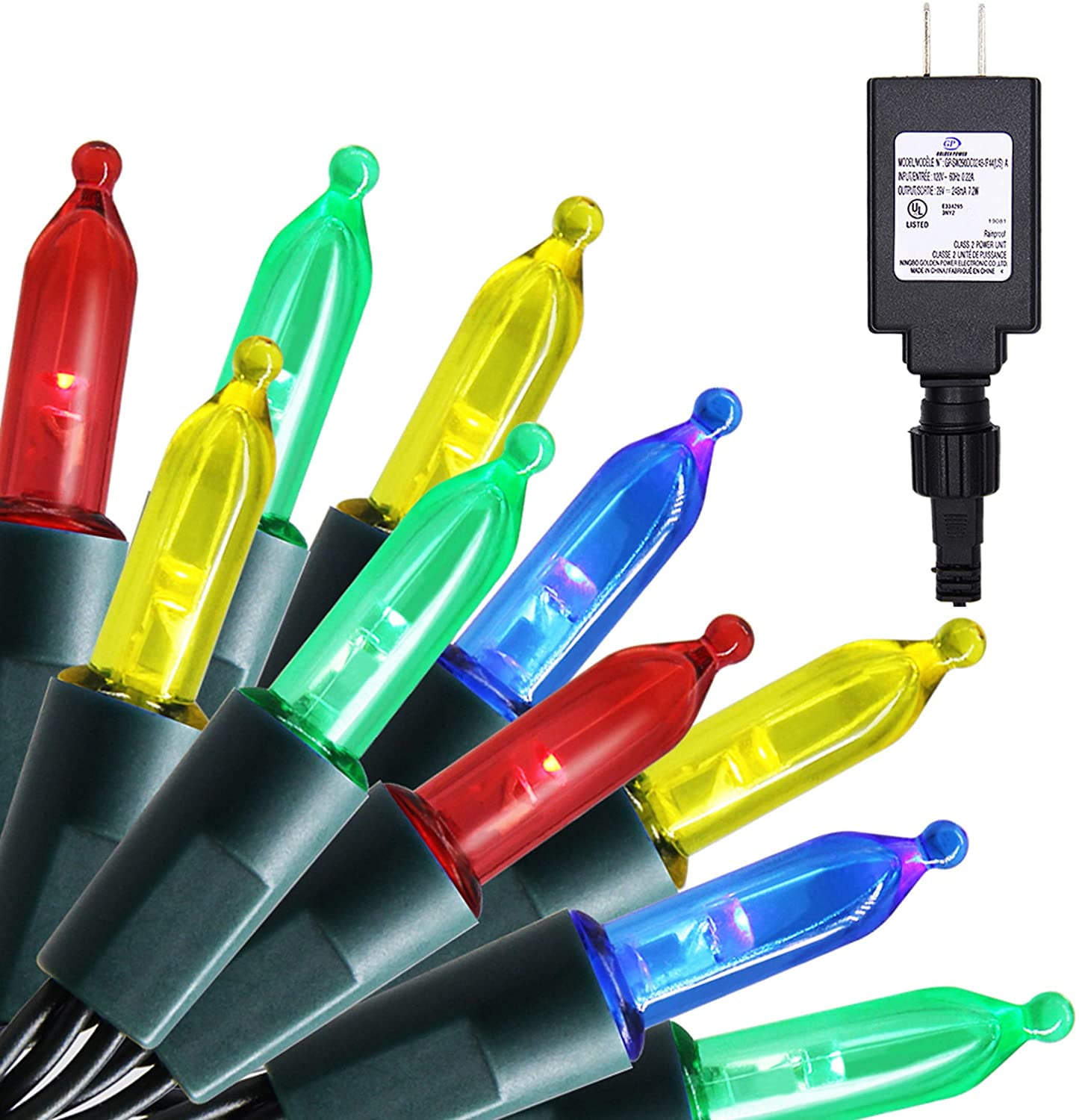 Twinkle Star Outdoor Mini String Lights Christmas Lights, 300 LED 99 ft