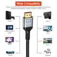 thumbnail image 2 of Cable 8K 1,5m, 8K Alta Velocidad 4K@120Hz/144Hz RTX 3090 para Consola PS5 7680P DTS:X eARC Dolby Vision, HCP 2.2/2.3, HDR10, Dynamic HDR, HDTV compatible con pantallas, 2 of 5