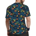 thumbnail image 2 of Wukai Hawaiian Style Print Men's Short-Sleeved Mesh T-Shirt,Quick-Dry Short Sleeve Workout T-Shirt-, 2 of 8
