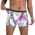 thumbnail image 2 of Kdxio Men's Boxer Briefs with Eiffel Tower and Hearts Print - Comfortable and Breathable Underwear for Everyday Wear, 2 of 7