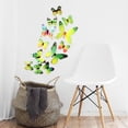 thumbnail image 4 of 12 pegatinas de pared de mariposas autoadhesivas para decoración de interiores Verde, 4 of 8