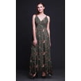 thumbnail image 4 of Bimba Robe Longue à Imprimé Floral pour Femmes Bretelles Spaghetti Col en V Maxi Tenue de Plage-Petite, 4 of 5