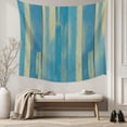 thumbnail image 5 of Blue Yellow Tapestry for Bedroom Wall Hanging Tapestry, Vintage Farmhouse Abstract Wooden Grain Ceiling Backdrop Tapestries Poster Blanket Wall Decor for Teens Room Living Room Dorm 55" x 73", 5 of 8