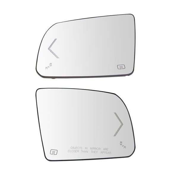 TRQ Mirror Glass Heated Turn Signal Blind Spot Detection Pair for Tundra MGA10022 Fits select: 2014-2018 TOYOTA TUNDRA