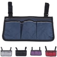 thumbnail image 6 of Camping Chair Armrest Storage Bag Wheelchair Chair Side Bag W/ Reflective Strip, 6 of 7