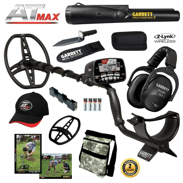 Garrett AT MAX Metal Detector, MS3 Headphones, ProPointer II, Daypack & Digger