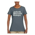 thumbnail image 2 of Wild Bobby, Jadon & Marcus & Bukayo, Sports, Women Graphic Women, Charcoal, X-Large, 2 of 5