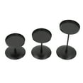 thumbnail image 2 of Portavelas De Pilar, Antioxidante 3pcs Portavelas De Pilar Negro Tres Tamaños Pintura De Piano Negro Para Boda ANGGREK Candle Holders for Pillar Candles, 2 of 8
