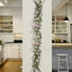 thumbnail image 4 of Vides de flor de gypsophila púrpura simulada de rattan, enredaderas decorativas de flores falsas para tuberías de acondicionamiento, techo de salón, rattan de eucalipto retorcido de plástico, 4 of 6