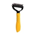 thumbnail image 3 of FEOLGEHLY Pet Dematting Comb for Dogs and Cats - Stainless Steel Undercoat Rake Deshedding Brush with Rounded Tips, Gentle Grooming Tool for Long and Short Hair, Orange (Orange), 3 of 7