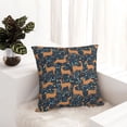 thumbnail image 6 of Yiaed Reindeer Print Pillow Covers Super Soft Decorative Square Throw Pillow Covers Case Cushion Covers for Sofa Couch Bedroom Car Decor（No pillow core）-18"x18", 6 of 7