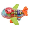 thumbnail image 1 of Electric Plane Toy, Cartoon Universal Wheel Rotating Transparent Gear Airplane Toy  for Children, 1 of 7