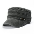 thumbnail image 2 of iHPH7 Casual Hats for Men Cadet Cap Army Hat Outdoor Hat Cadet Hat, Black One Size, 2 of 7