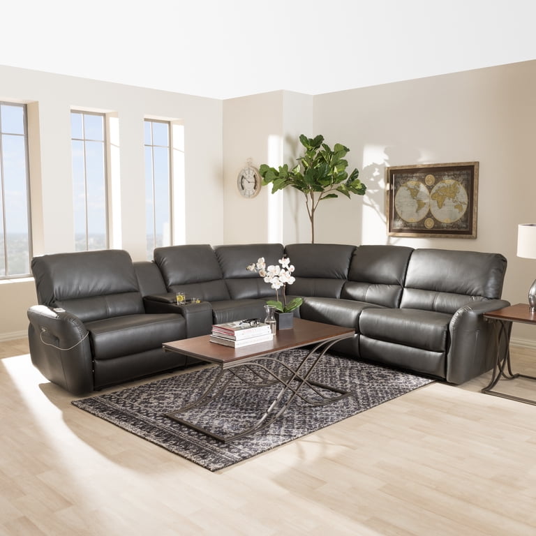 Rooms To Go Gray Leather Sectional Sofa | Cabinets Matttroy
