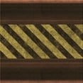 thumbnail image 1 of Ahgly Company Machine Washable Indoor Square Transitional Black Brown Area Rugs, 5' Square, 1 of 1