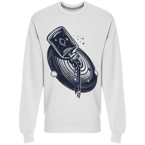 Bottle In Universe Sweatshirt Men -Image by Shutterstock, Male x-Large