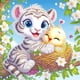 thumbnail image 1 of 5D DIY Kit Con Forma Especial Parcial Tigre 30x30cm, 1 of 9