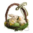 thumbnail image 3 of Decoración de escritorio de conejo y pollito de Pascua, decoración de Pascua, huevo de Pascua de pollo para balcón, casa, granja, dormitorio, jardín, 3 of 7