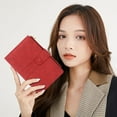 thumbnail image 7 of YooGuoGuo Women's small wallet Leather Bifold RFID blocking Passport Holder with zipper, 7 of 7
