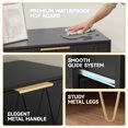 thumbnail image 4 of MONVANE 4 Drawer Dresser for Bedroom, Wood Black Dresser with Wide Drawers and Metal Handles,Modern Dresser Chest for Bedroom,Living Room,Entryway, 4 of 7