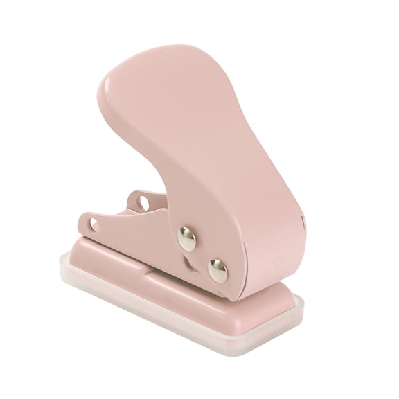 NFTIGB Mini Metal Single Hole Puncher 1-Hole Paper Punch 10 Sheet Capacity 6mm / 0.24 inches Holes Reduced Effort with Scraps Collector for Scrapbooks Paper Crafts Documents Office Supplies