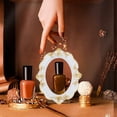 thumbnail image 6 of 5 Style Vintage Resin Frame Mini Resin Jewelry Display Frame Oval Teardrop Rectangle Heart Shape Picture Frame Light Khaki Retro Embossed Small Antique Picture Frame for Photography Light Khaki, 6 of 9