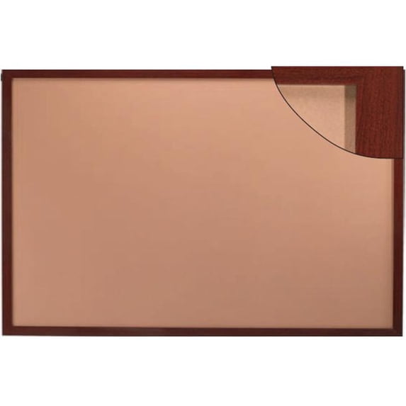 Aarco Products DBW2436 Aluminum Bulletin Board - Cherry