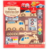 Melissa & Doug Decorate-Your-Own Wooden Rescue Vehicles Craft Kit, Police Car, Fire Truck, Helicopter