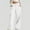 #White, variant on DPTALR Women's Drawstring High Waisted Wide Leg Sweatpants with Pockets,Black,Size M