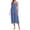 Blue, variant on Women Cotton Silk Long Slip Dress Camisoles Full Slips For Under Dress Nightgowns Petticoat