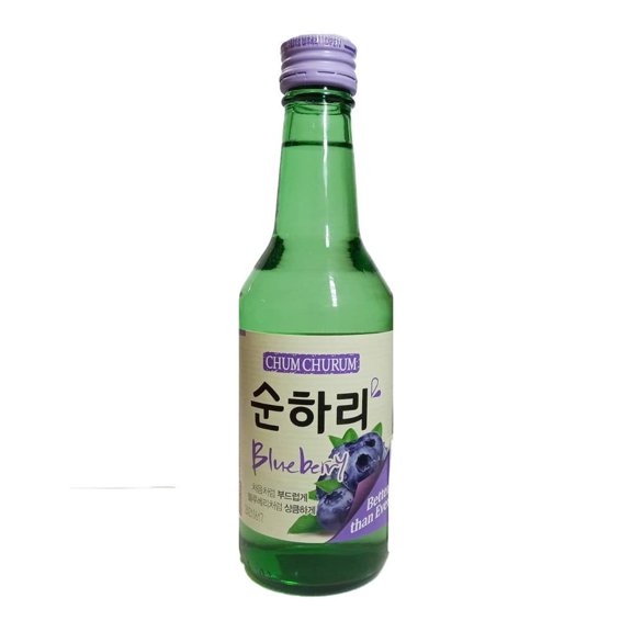 Licor de arroz Lotte sabor blueberry de 360 ml