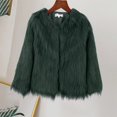 thumbnail image 2 of Coerni 2 to 10 Years Kids Baby Girls Long Sleeve Furry Coat Faux Fur Coat Jacket Winter Thick Warm Fleece Coat Outwear Clothes, 2 of 8