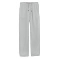 thumbnail image 2 of Pantalones holgados con apariencia de lino para hombre, pantalones casuales de yoga para playa con cintura elástica, 2 of 3