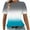 Blue A, variant on Ashirexll Women's T-shirts, Womens Short Sleeve Tops, Women's Casual and Fashion Printed T-shirt with Round Neck and Short Sleeve Top