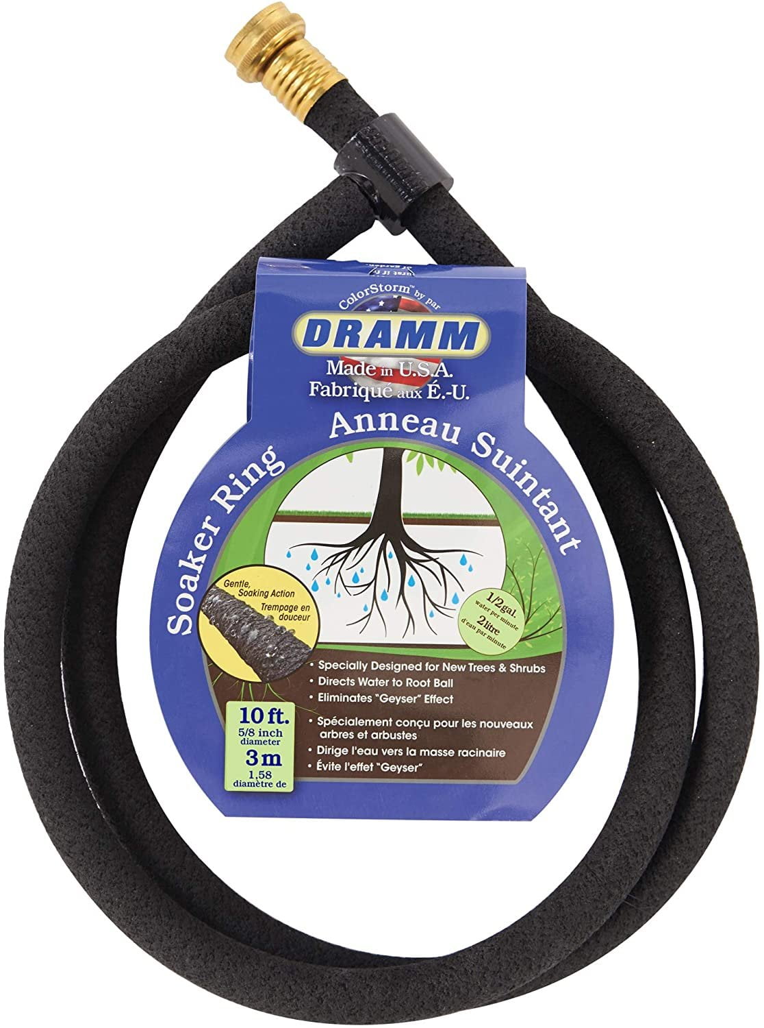 Dramm 17006 ColorStorm Premium 50-Foot-by-5/8-Inch Rubber Garden Hose Berry 