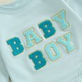 thumbnail image 5 of Bagilaanoe Newborn Baby Girl Boy Oversized Romper Sweatshirt Long Sleeve Bodysuits Letter Embroidery Pullover 3M 6M 12M 18M Infant Casual Tee Tops, 5 of 7