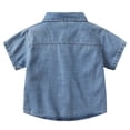 thumbnail image 4 of Ccpelsie Kids Boy Short Sleeve Graphic Tees Cotton Casual Summer Tops T-Shirts for Toddler Boy(Blue,6-7 Years), 4 of 9