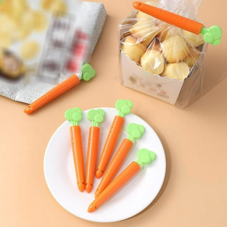 SweetCandy Bag Clips For Food Carrot Shape Seal Pour Food Storage Bag Clip  Food Storage Bag Sealing Clips, Easter Decorations Clips For Foo 