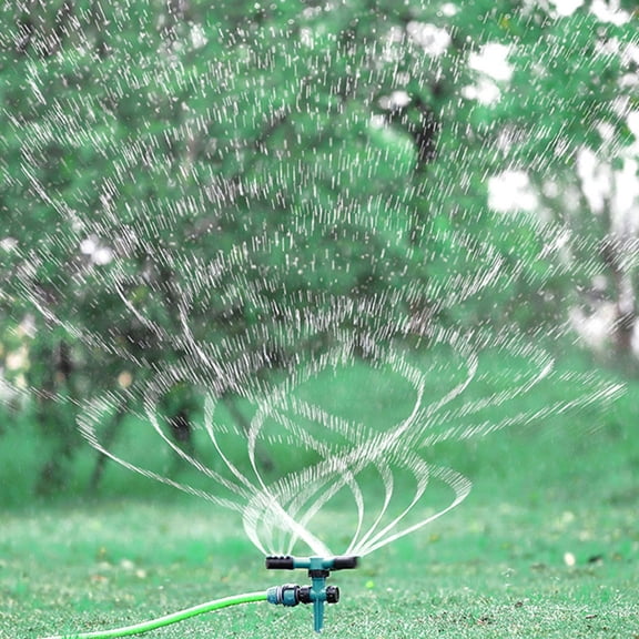 STOBOK 1Set Automatic Rotary Lawn Sprinkler Blue for Wide Area Garden and Lawn Watering