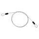thumbnail image 1 of Cable de acero inoxidable recubierto de vinilo Uxcell con lazo, cadena de seguridad de alambre flexible para iluminación exterior 1/8" 3.3ft transparente, 1 of 7