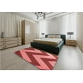 thumbnail image 4 of Ahgly Company Indoor Square Patterned Chilli Pepper Red Area Rugs, 3' Square, 4 of 6