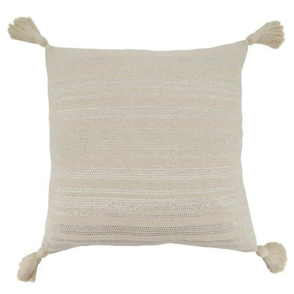 Saro Lifestyle Shimmer Line Design Throw Pillow Cover