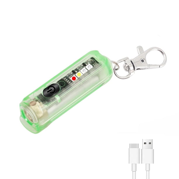 Linterna Llavero Mini LED EDC Pesca Camping Emergencia Luces Verde Barbie Nuevos Originales