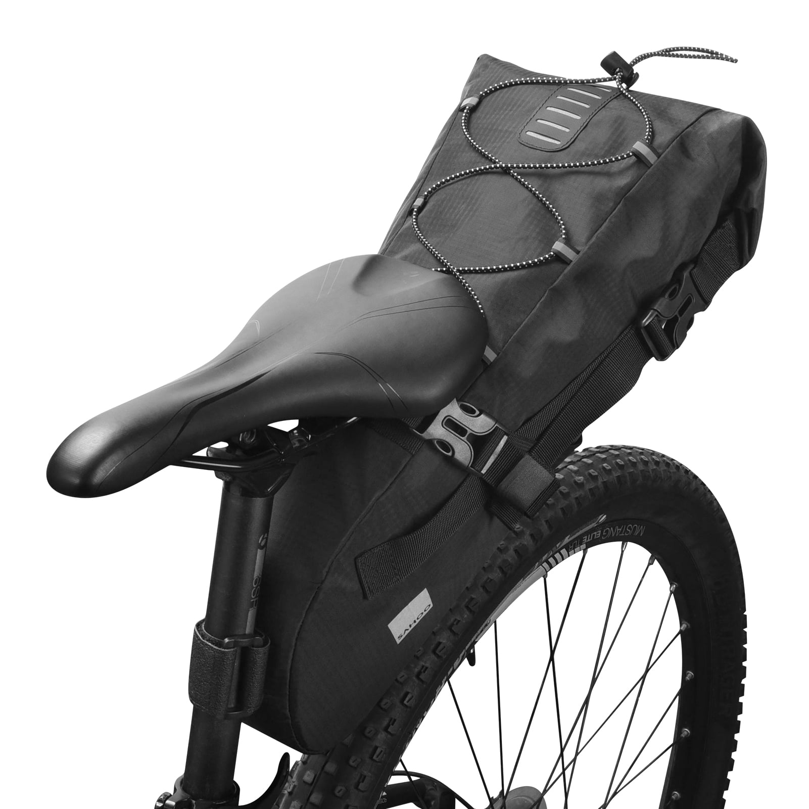 SAHOO Saddle Bag Waterproof Storage Bag Reflective Cycling Rear Seat Post  Bag Large Capacity Tail Rear Bag MTB Road Bike Bag - Walmart.com